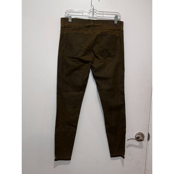 Current Elliot the Soho Zip Stilleto Jeans in Army Green Women  Size 29 - Picture 8 of 14